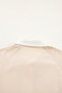 Jet Stream Shirt Collar Buttoned Patchwork Short Sleeve Mini Dress